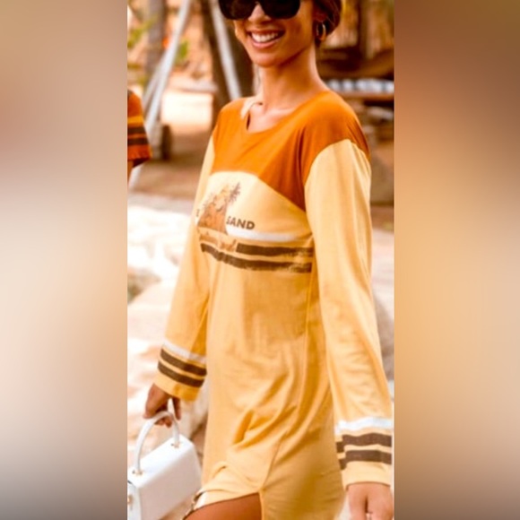 Spell white sand organic tee dress XXS NWT - Picture 3 of 9